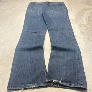 Gap 1969 Boot Cut Jeans Blue Women Size 34x31 Distressed Low Rise Denim